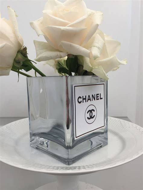 chanel vase|chanel glass vase.